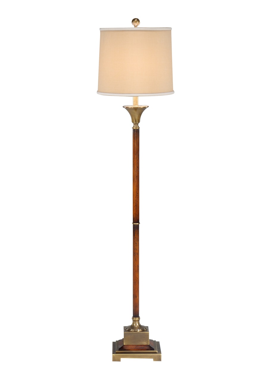 Fluted Wood Floor Lamp by Wildwood Lamps 63