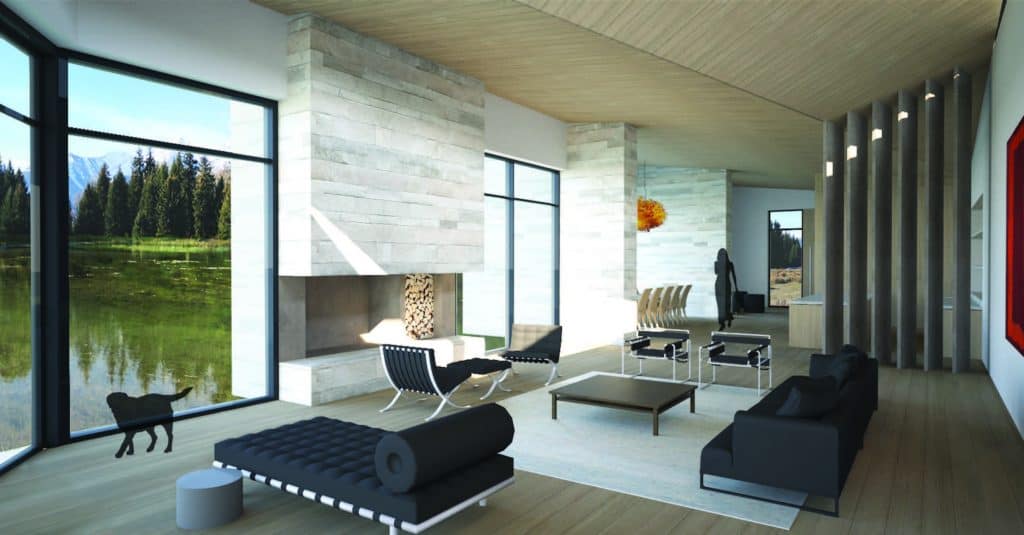 contemporary style house interior