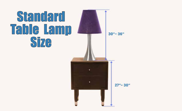 lamp height over kitchen table